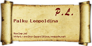 Palku Leopoldina névjegykártya